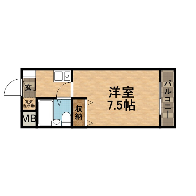 スプリング逆瀬川の間取り