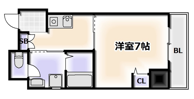 【間取り】 | ELLE難波WEST