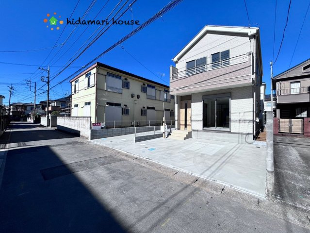 北本市本町　第3　新築戸建　ハートフルタウン02の前面道路含む現地写真
