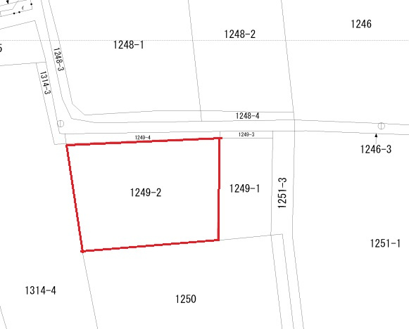 ‐三丁目不動産-　本庄市今井　売地の区画図