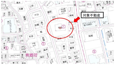 【地図】 | 西宮市　南郷町　建築条件無土地