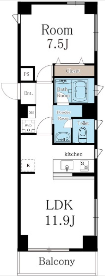 【間取り】 | ＶＩＶＡＣＥ | 窓の多い明るいお部屋です