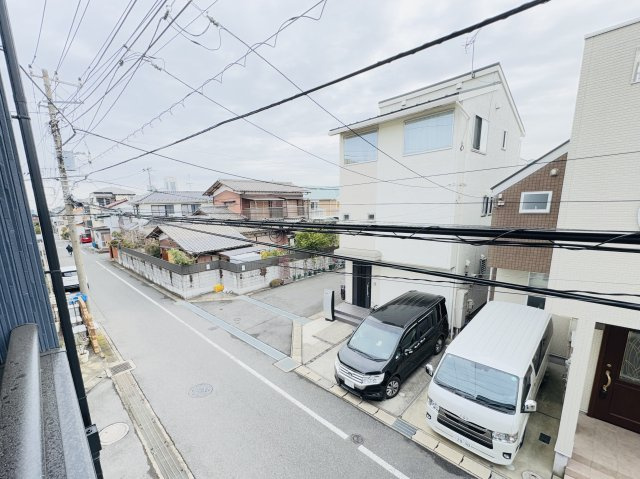 市川市大和田３丁目新築戸建【鶴指小学校：6分】の展望|バルコニーより道路側眺望