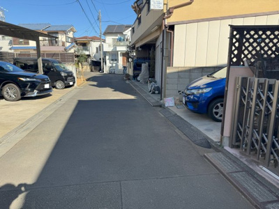 【前面道路含む現地写真】 | 幸町５丁目土地 | 前面道路は位置指定道路4.0ｍとなります。