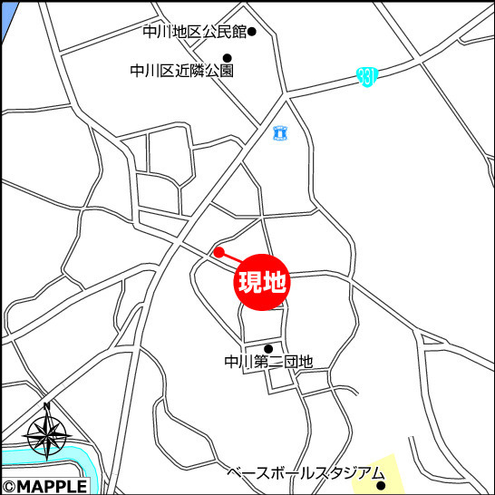 ハートフルタウン金武町金武Ⅲ　C号棟の地図