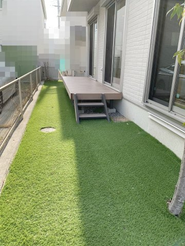 舞多聞西　一戸建ての庭|ウッドデッキ