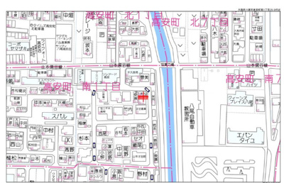 【地図】 | 八尾市高安町南1丁目
