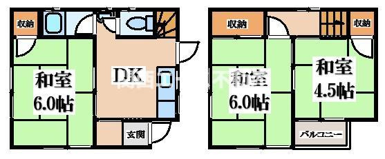 【間取り】 | 旭町貸家