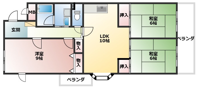 サンフェリカの間取り