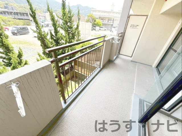 ロワールマンション篠栗のバルコニー|日当たり良好な南面バルコニーです！
