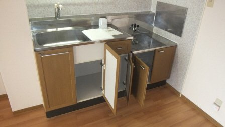 カサヴェールＡｓａｈｉのキッチン|（写真は別号室です）