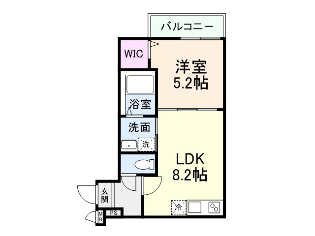 フジパレス帝塚山Ⅰ番館の間取り