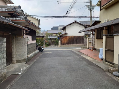 【前面道路含む現地写真】 | 山科区音羽伊勢宿町　売地（建築条件付き）