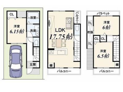 【参考プラン】 | 山科区音羽伊勢宿町　売地（建築条件付き）