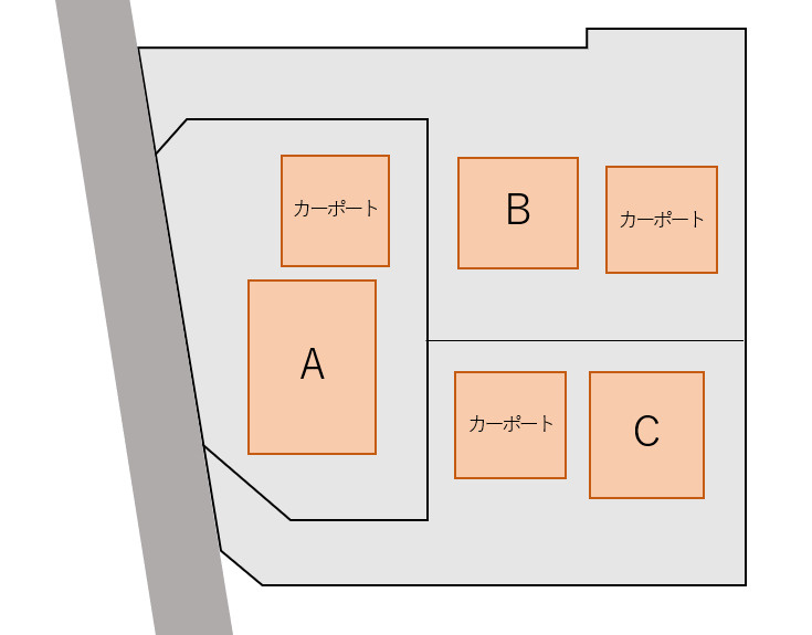 『帰りは電車で帰るよ』の区画図
