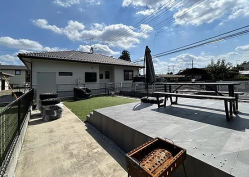 【中古】鶴ヶ島市新町4丁目築浅中古住宅の庭|BBQなども広々楽しめるお庭です！