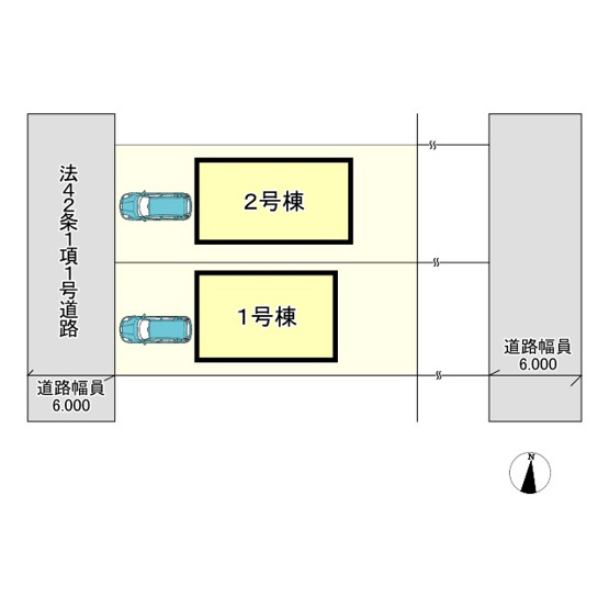 【区画図】 | 赤穂市片浜町第1/1期全２棟