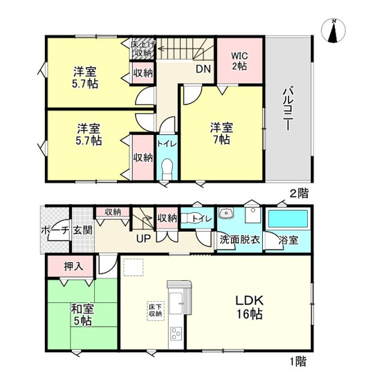 【間取り】 | 赤穂市片浜町第1/1期全２棟