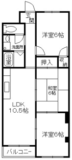 【間取り】 | パルティールマンション