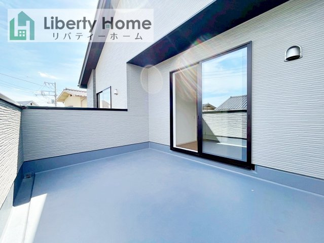 水戸市見川21期　新築戸建　2号棟のバルコニー