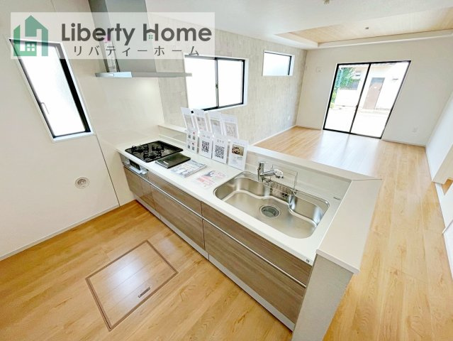 水戸市見川21期　新築戸建　2号棟のキッチン