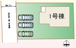 三木市志染町西自由が丘２丁目の区画図