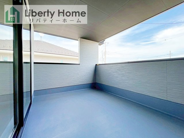 水戸市見川21期　新築戸建　3号棟のバルコニー