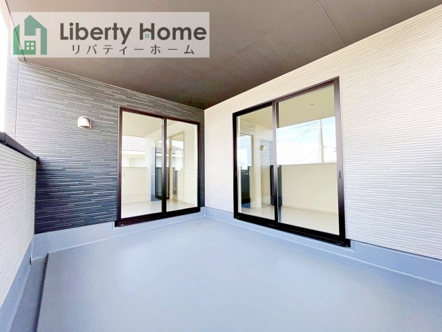 水戸市見川21期　新築戸建　3号棟のバルコニー