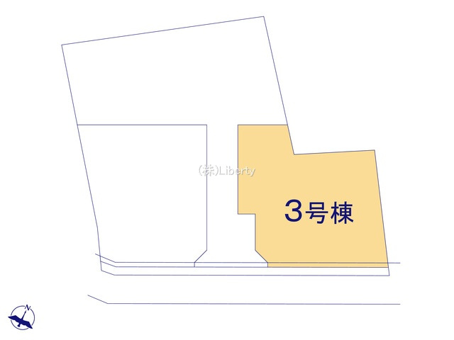 水戸市見川21期　新築戸建　3号棟の区画図