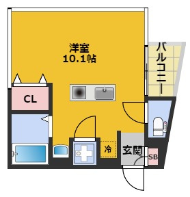 【間取り】 | T-ステージ新栄 | 間取りです。
