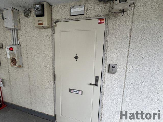 槻木ハイツの玄関