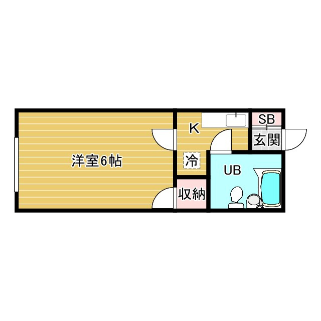 槻木ハイツの間取り