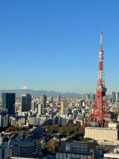 【展望】 | バルコニーから東京タワー+富士山を一望