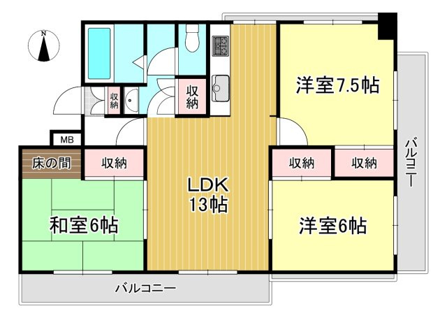 労住協第21ビル　西宝町ニューマンションの間取り