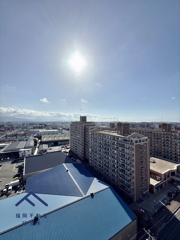 コアマンションルネス空港東の展望|前面には遮るものがなく気持ちの良い景色を毎日眺めることが出来ます