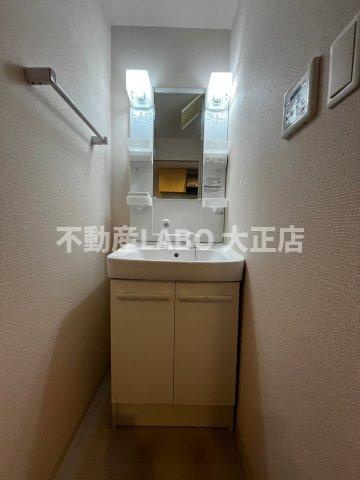 WINGS市岡元町の洗面所