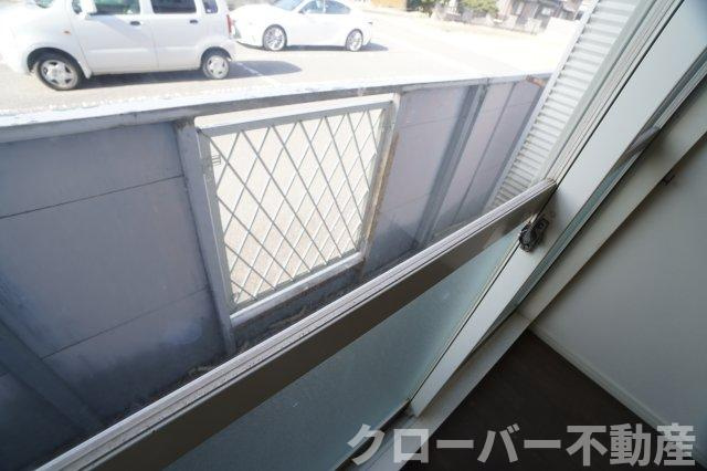 Kハイツのバルコニー