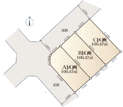 【区画図】 | 羽村市五ノ神売地　B区画