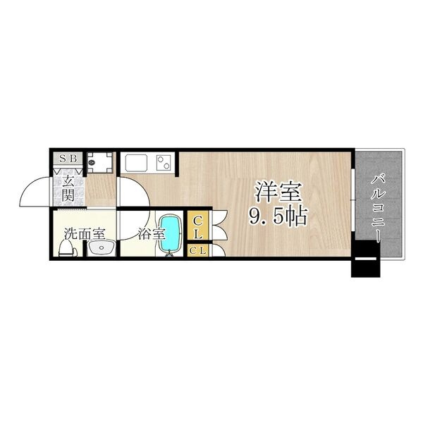CITY　SPIRE難波WESTの間取り