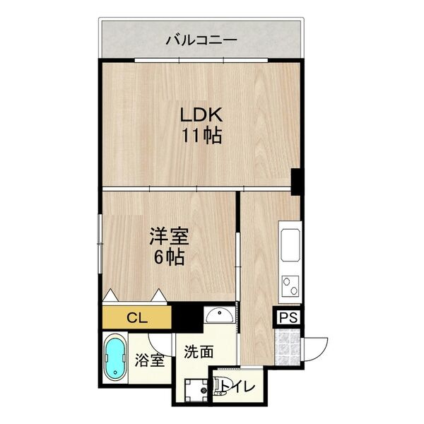 CITY SPIRE難波WESTⅡの間取り