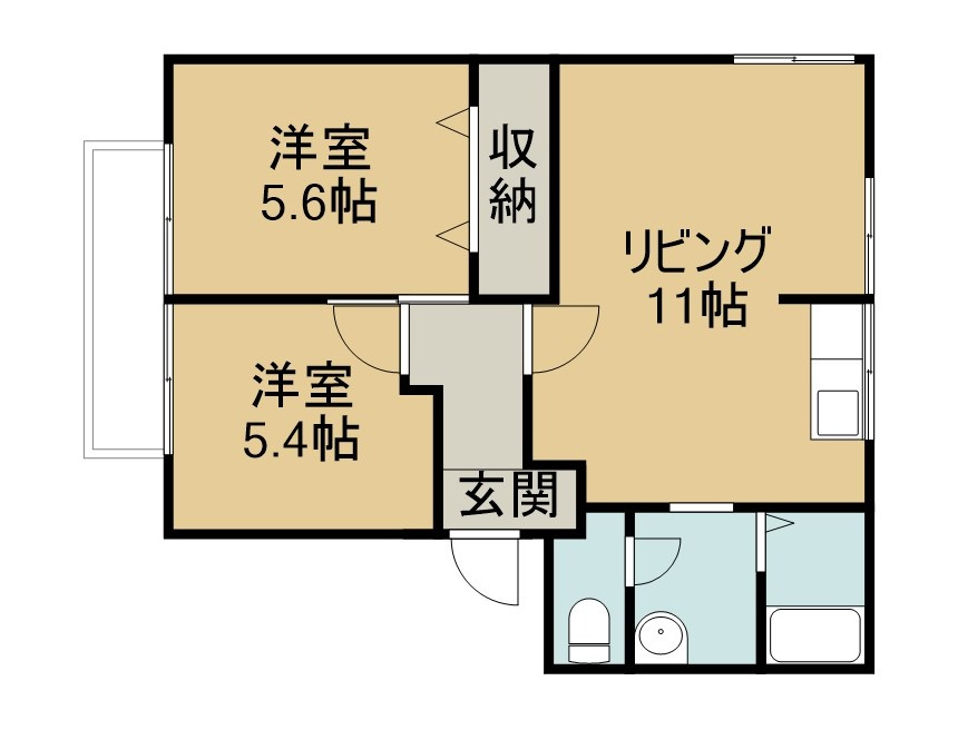 マグノーリアA・Bの間取り