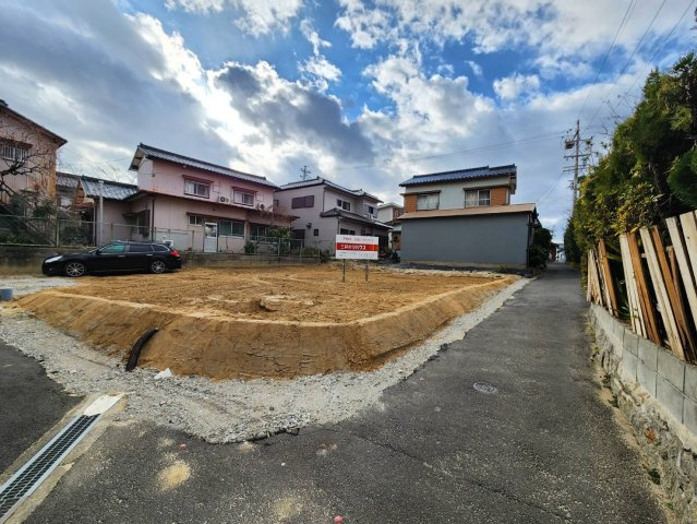 知多郡東浦町大字石浜字平林　売地の前面道路含む現地写真|前面道路　北側道路と現況現地写真