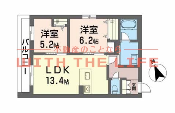 シャーメゾングレイス【キャッシュバック対象物件】の間取り