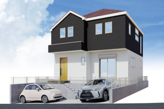 【外観】 | 伊勢原市八幡台1丁目  1号棟 2期 | 建物完成時に異なる場合がありその際は現況優先となります