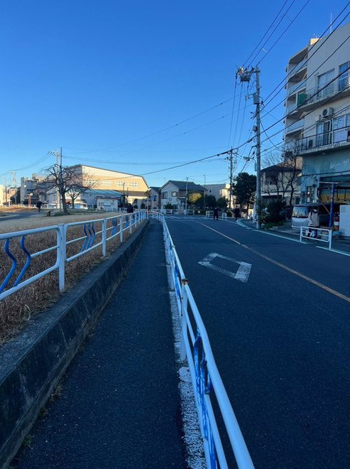 江戸川区平井６丁目の売地の前面道路含む現地写真