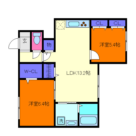 Aparutoman岡本の間取り