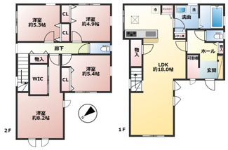 【間取り】 | 鈴蘭台東町２丁目　新築戸建 | 図面と現況が異なる場合は現況を優先します