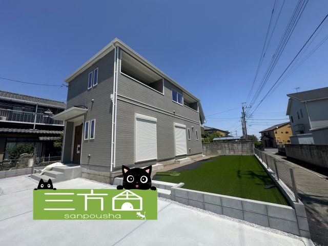 新築　高崎市江木町3期　Heartful　Town　1号棟の外観|現地写真　2025年4月完成しました！ご内覧等、お気軽にお問合せください♪　
