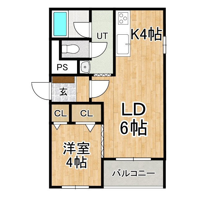 プロージェ新緑の間取り