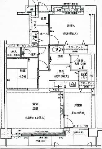 アーサー大橋南エクシオの間取り